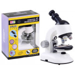 Malý laboratórny mikroskop - biely